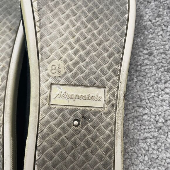 Aeropostale Slip On Sneakers Shoes Womens 8.5 Black Round Toe Casual Comfort - Picture 13 of 13
